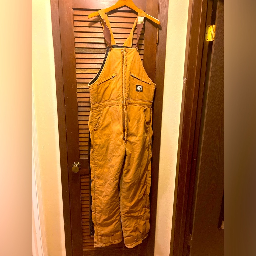 Polar King by Key Tan Work Bib Overalls - 36W 32L, Made in USA